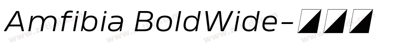 Amfibia BoldWide字体转换